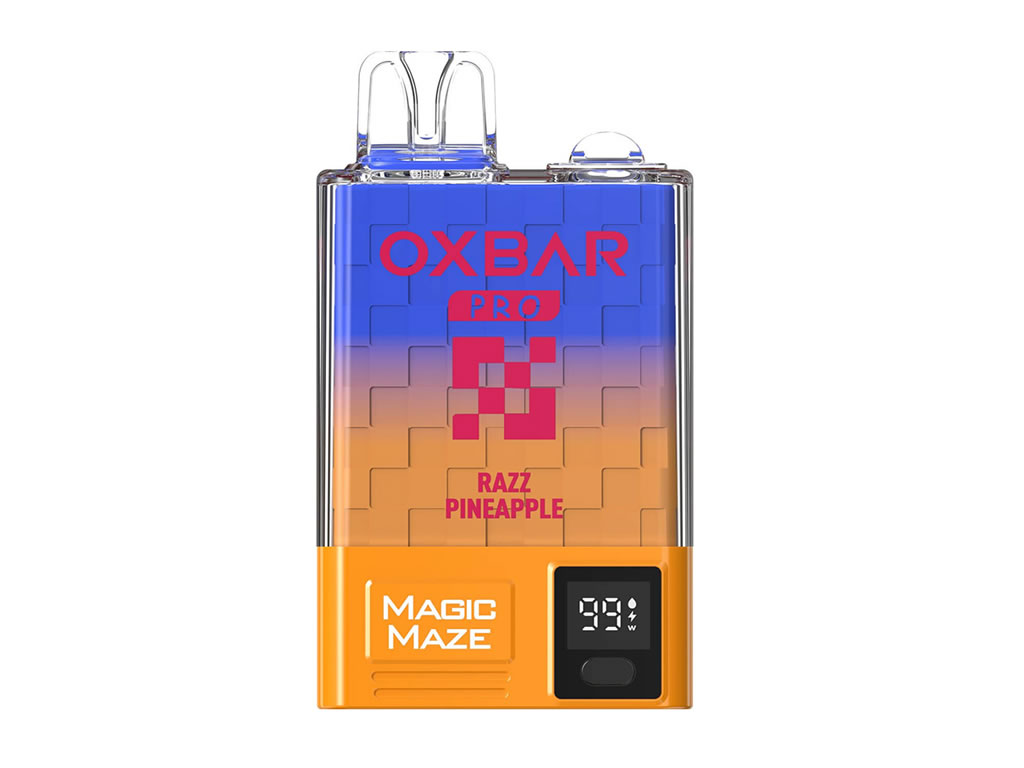 VAPORIZADOR DESCARTÁVEL MAGIC MAZE PRO - 10.000 PUFFS - RAZZ PINEAPPLE