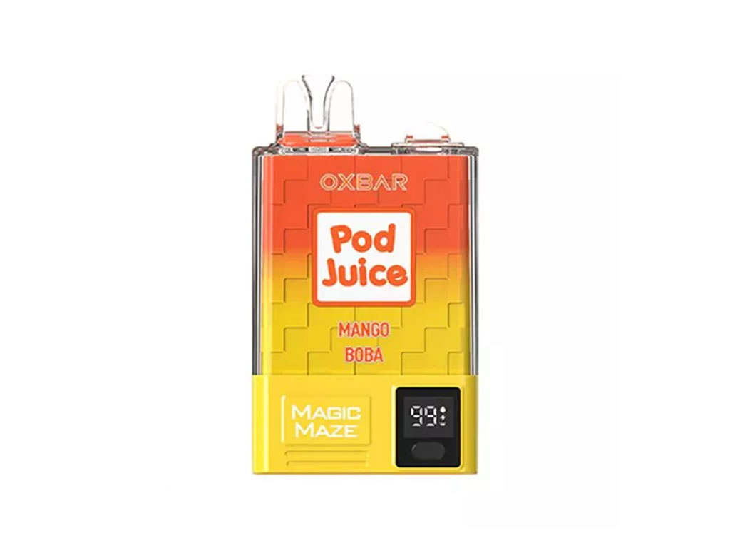 VAPORIZADOR DESCARTÁVEL OXBAR POD JUICE - 10.000 PUFFS - MANGO BOBA