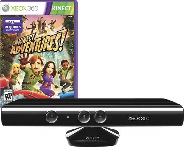 KINECT ORIGINAL C/ JOGO - SEM CAIXA XBOX 360